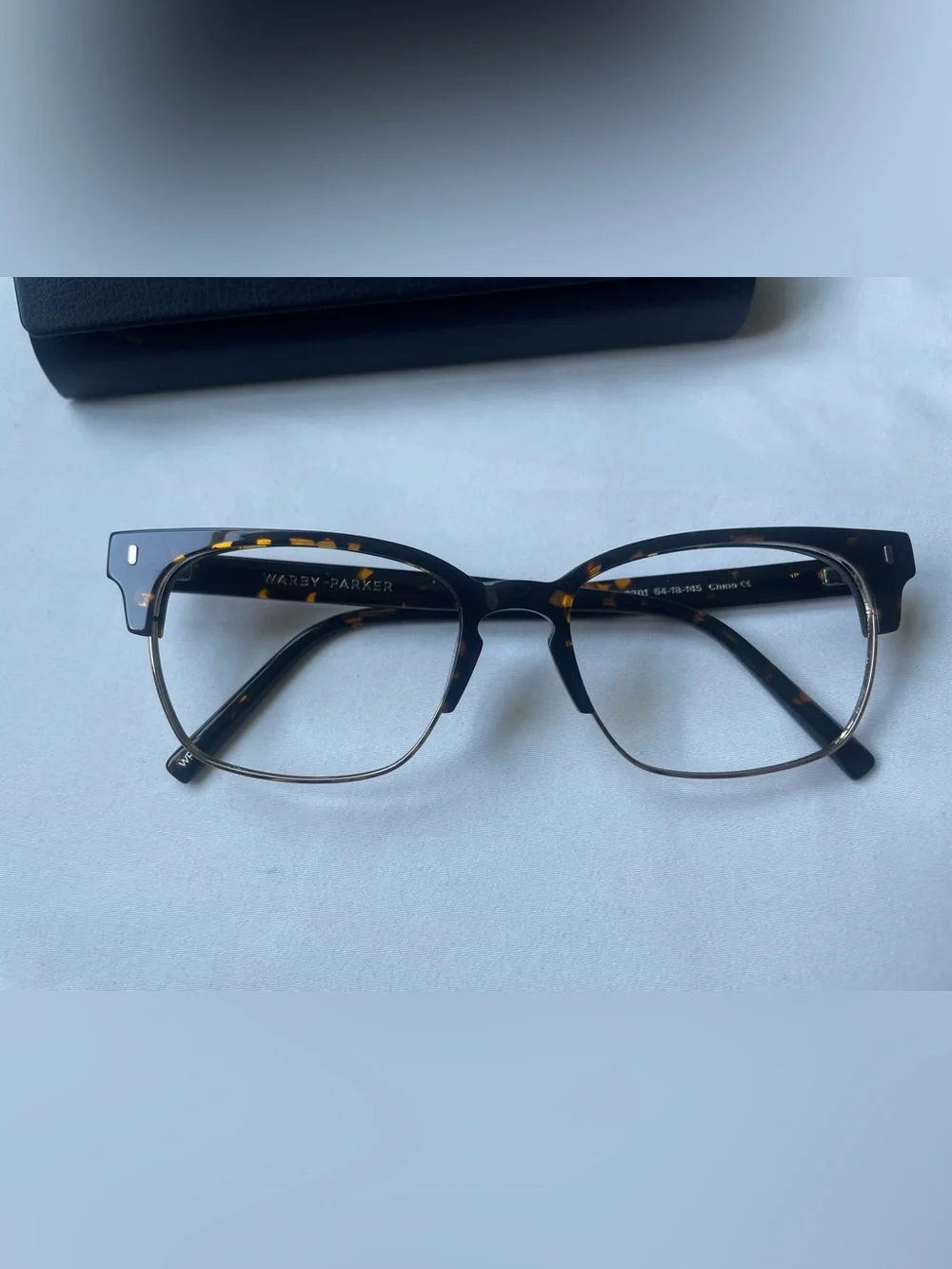 Warby Parker Ames 3201 Eyeglasses Frame Womens Brown Tortoise Full Rim 54-18-145